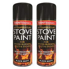 2 x Heat Resistant Matt Black