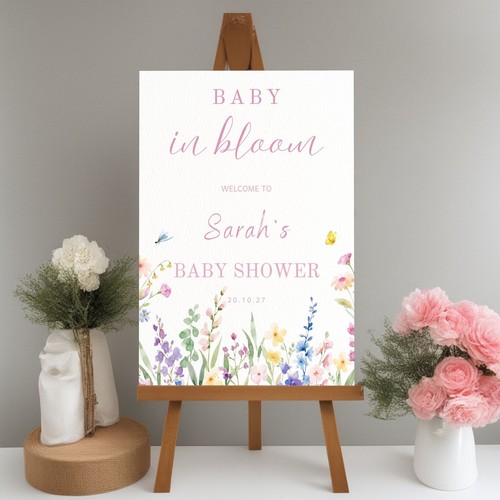 Baby shower welcome sign - baby,