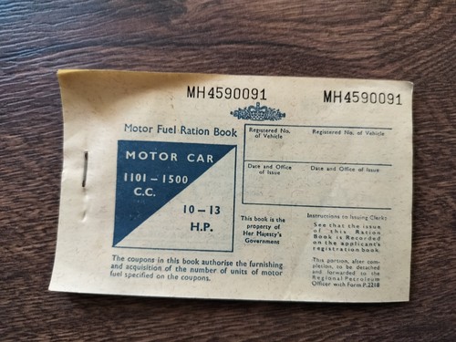 Motor fuel ration - ration,