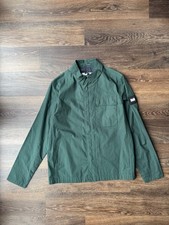 Weekend Offender Mens Medium Cotton Overshirt In Green