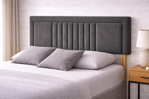 Veneto velvet headboard fluted - velvet,