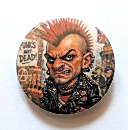 25mm badge punk rocker - a,