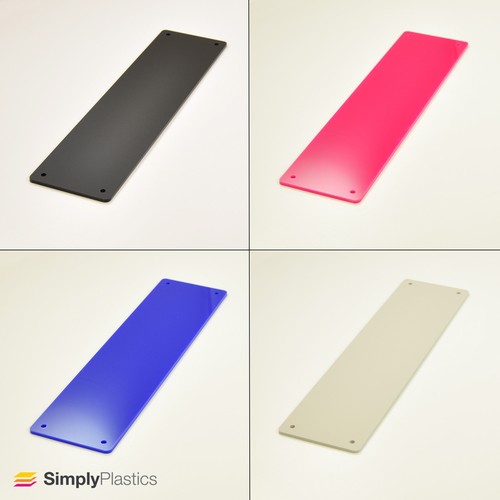 Acrylic finger door push - door,