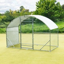 Chicken Run Walk In Pet Cage Chicken Coop 4 Sizes Galvanised Metal Walk in Run