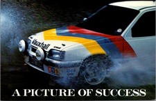 VAUXHALL ASTRA GTE Racecar PICTURE OF SUCCESS automobile Postcard