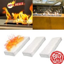 1/3x Ceramic Wool Sponge 30x10x1cm Bioethanol Fire Fireplace Firebox Burner Safe
