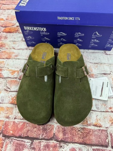 Birkenstock dark green sand - birkenstock, green/sand