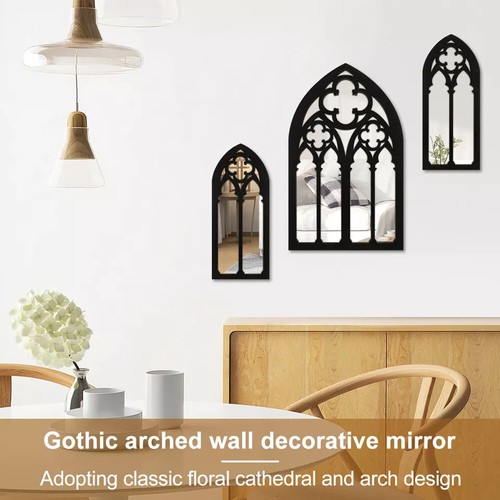 3pcs gothic mirrors wall - gothic, decor