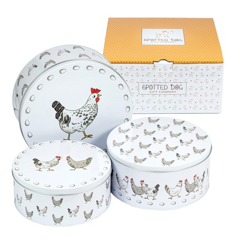 Cake storage tins - tins, of