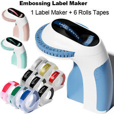 3D Manual Embossed Label Maker 9mm Embossing Tape fit for Dymo Omega Phomemo UK