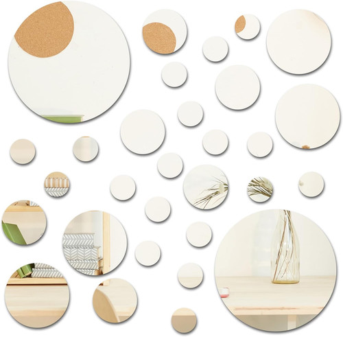 30pcs small mirror - mirror, round