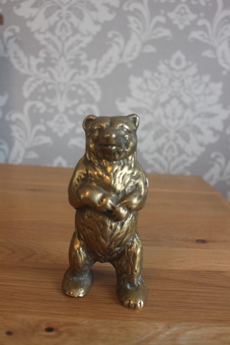 Vintage heavy brass standing - brass,