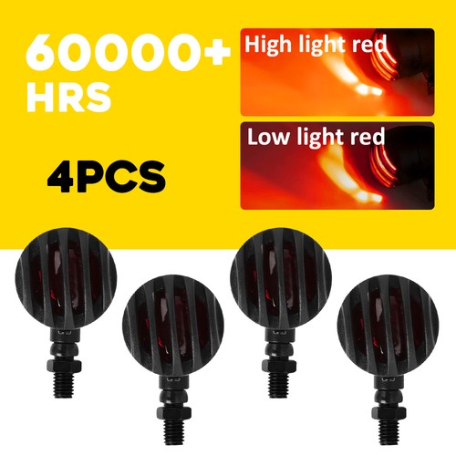 4pcs motorcycle red led - 4pcs, bulle