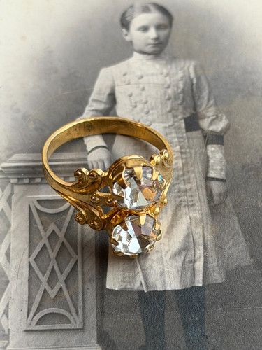 Vintage soviet women ring - a,