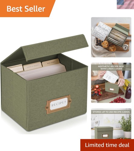 Beautiful linen recipe box - beautiful,