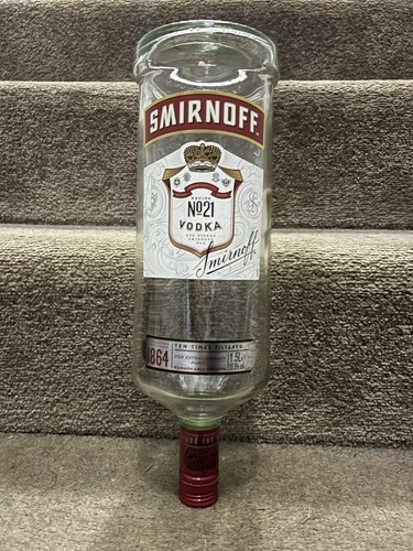 Smirnoff vodka empty glass - smirnoff,