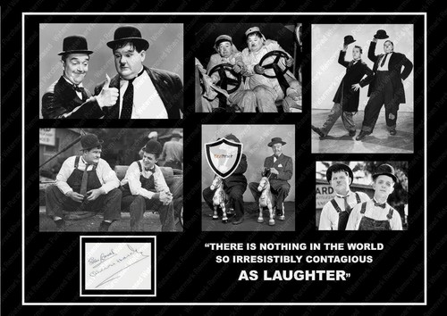Laurel and hardy signed - and,
