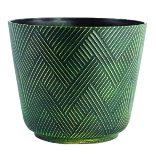 Round plastic green - round, plant