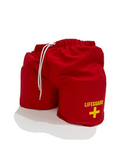 DISSOLVING SWIM SHORT -RED