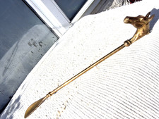 VINTAGE SOLID BRASS LONG SHOE
