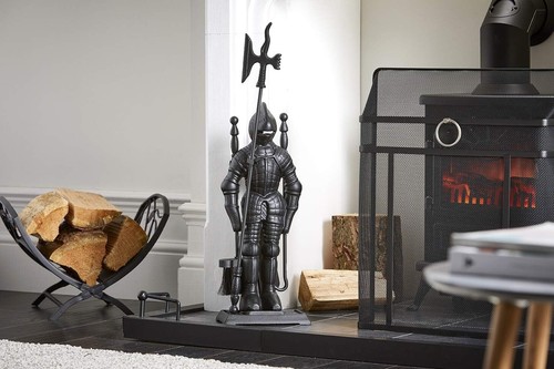 5pcs black knight fireside - black,