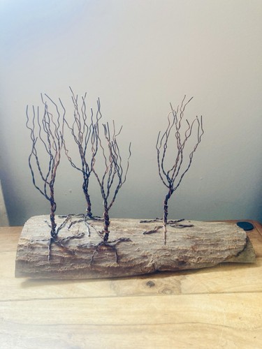 Copper wire winter tree - copper,
