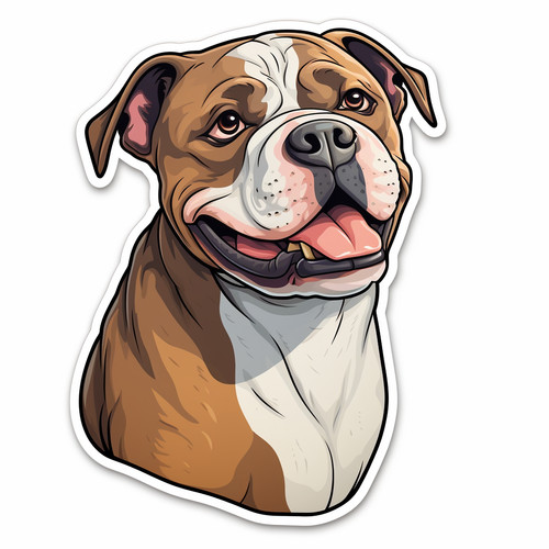 American bulldog car decal - bulldog,
