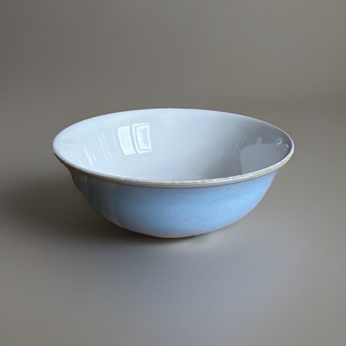 Denby blue linen cereal bowl - denby,