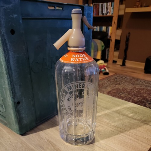 Vintage glass soda - glass, syphon
