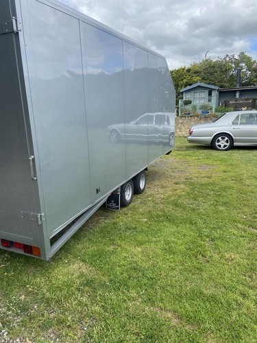 Car transport trailer made - car,
