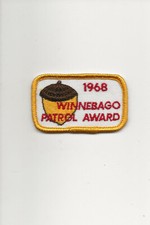 WINNEBAGO PATROL AWARD 1968  patch - Boy Scout BSA A-142 B-45