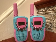 Kids 2 Way Walkie Talkies Blue / Pink (Works)