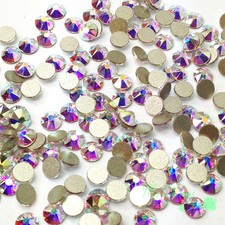 Swarovski 2058/2088 Flatback Foiled Rhinestones Factory Pack CRYSTAL AB (001 AB)