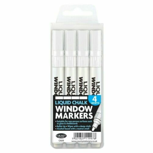 White liquid chalk window - liquid,
