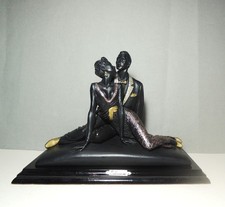 Art Deco style black sculpture