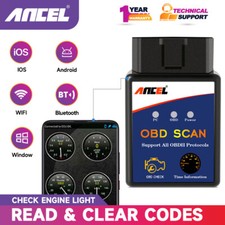 ELM327 Bluetooth/WIFI Car Diagnostic Scanner Auto Fault Code Reader Tool OBD2 UK