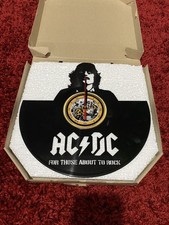 AC/DC 30cm Vinyl Record Wall Clock - New