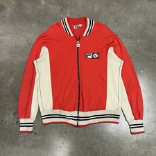 Vintage 70s Fila Bjorn Borg Red Tracktop Jacket Size 42 Rare Tennis Memorabilia
