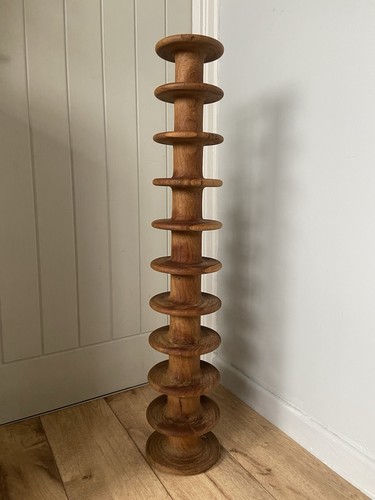 Vintage turned wooden - wooden, plant