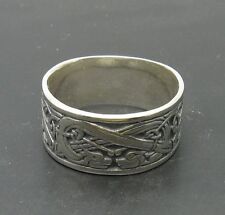 Genuine Stylish Sterling Silver Ring Solid 925 Band Dragon Biker Handmade