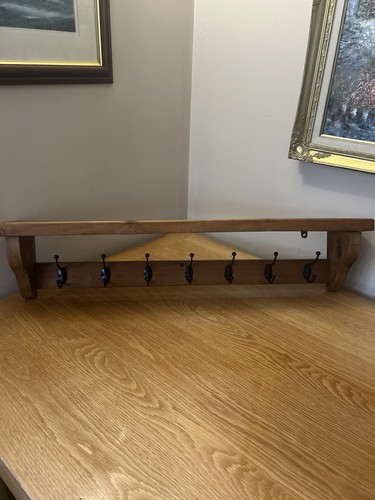 Wall mounted wooden coat - wall-mounted,