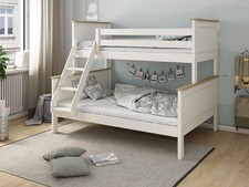 Heritage Kids Triple Bunk Bed White & Oak RRP £699