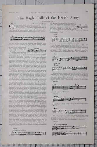 1901 print bugle calls - print, of