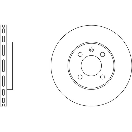 Brake discs vented for vw - 2x,