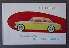 SUNBEAM RAPIER SERIES I orig 1955 1956 UK Mkt Small Format Sales Brochure - 1 S1