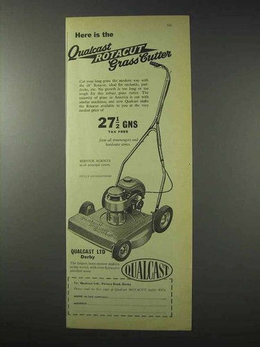 1958 qualcast rotacut grass - qualcast,