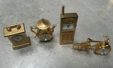 4 Miniature Clocks Quartz
