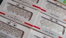 2 pack Silver Clear Crystals