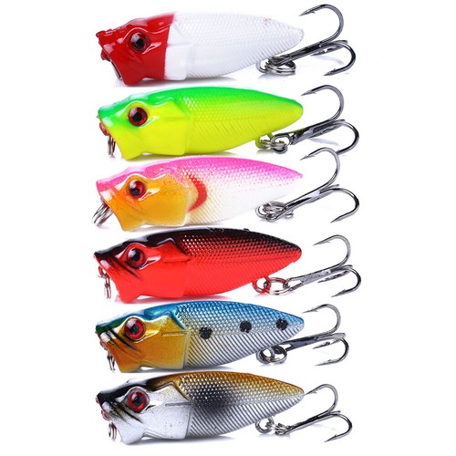 6pcs 5cm wobbler top - 3.5cm/2.7g,
