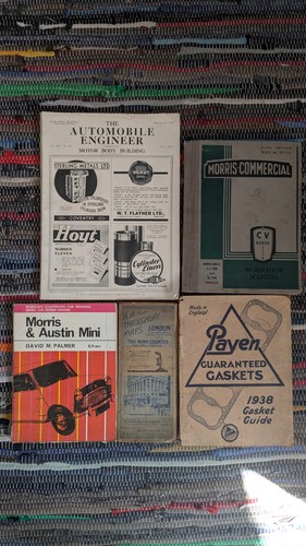 Old automobilia magazine and - old,